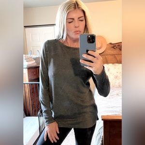 Carve Designs, Grey, Long Sleeve, Casual Sweater, Size M